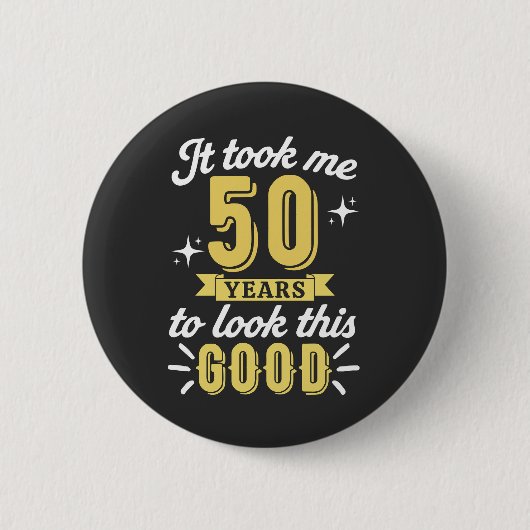 50. Geburtstag Button (Vorderseite)