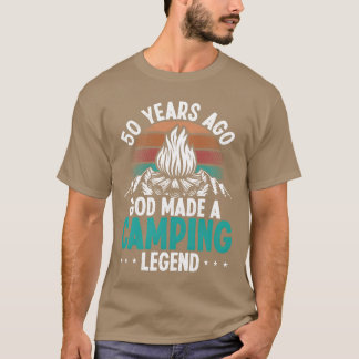 50. Geburtstag Camping Vintage Berge 50 Jahre alt  T-Shirt