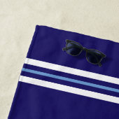 50. Geburtstag Captain Nautical Rope Anchor Helm Strandtuch (Beispiel)