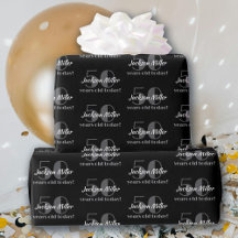 50. Geburtstag Chic Black and White Custom