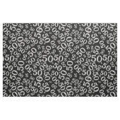 50. Geburtstag Cooles Zahlenmuster Schwarz/Weiß 50 Stoff (Fat Quarter (45,7 x 55,9 cm))