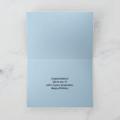 50. Geburtstag Crazy Kitten Karte (Innenseite)