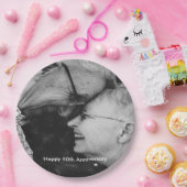 50. Geburtstag Custom Foto Pappteller (Party)