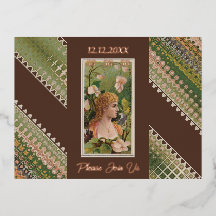 50. Geburtstag Custom Invitation Floral Beauties 5