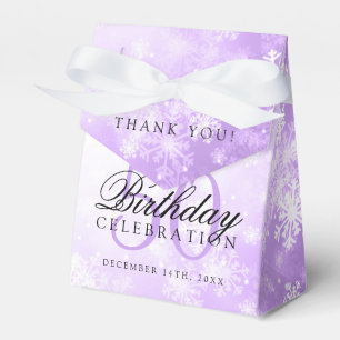 50. Geburtstag danken Ihnen lila Geschenkschachtel