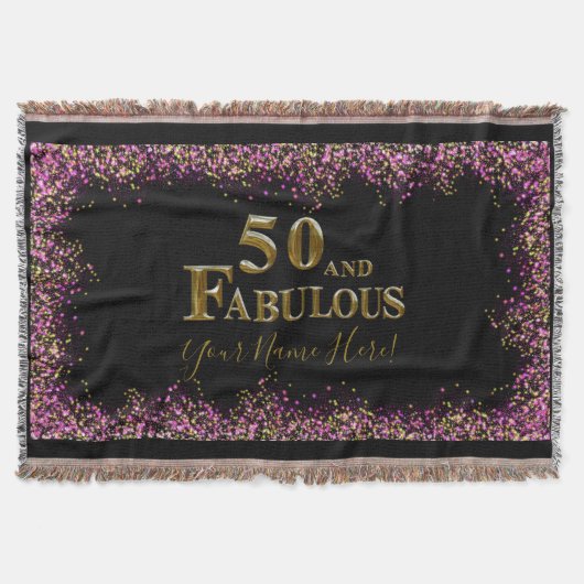 50. Geburtstag Decke (Vorderseite)