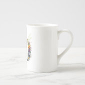 50. Geburtstag Dekorative Wildblume Text Porzellantasse (Rechts)