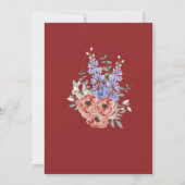 50. Geburtstag der eleganten Frau Einladung (Rückseite)