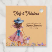 50. Geburtstag der eleganten Frau Geschenkanhänger (Rückseite)