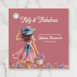 50. Geburtstag der eleganten Frau Geschenkanhänger