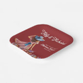 50. Geburtstag der eleganten Frau Pappteller (Gewinkelt)