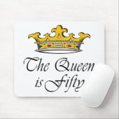 50. Geburtstag die Königin ist 50! Mousepad (Mit Mouse)