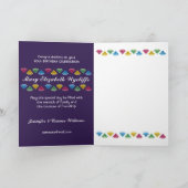 50. Geburtstag Die schönsten Farbtöne Lila Karte (Innenseite)