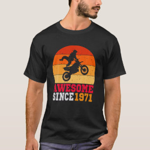 50. Geburtstag Dirt Bike 50 Jahre Alt Vintage Retr T-Shirt