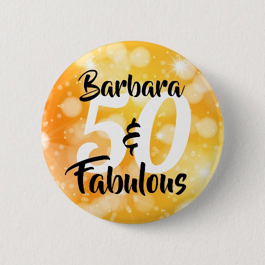 50. Geburtstag - Eine Fantastische Feier Button (Vorderseite)