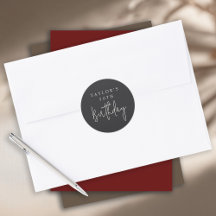 50. Geburtstag Einfach Minimalistischer Flachschwa