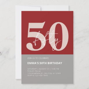 50. Geburtstag Einladung