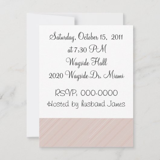 50. Geburtstag Einladung (Rückseite)