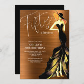 50. Geburtstag Einladung (Vorne/Hinten)