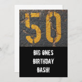 50. Geburtstag-Einladung Einladung (Vorne/Hinten)