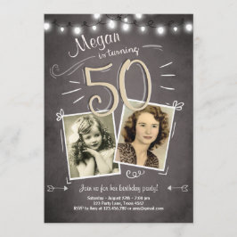 50. Geburtstag Einladung Vintag 50 Geburtstag