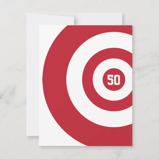 50. Geburtstag - Einladung von Stieraugen (Vorderseite)