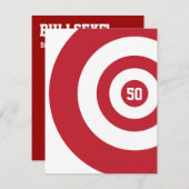 50. Geburtstag - Einladung von Stieraugen (Vorne/Hinten)