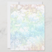 50. Geburtstag Einladung wild lebende Blume (Rückseite)