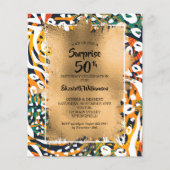 50. Geburtstag Einladungen für Tierwerbung (Vorderseite)