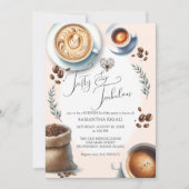 50. Geburtstag Einladungen Kaffee Thema (Vorderseite)