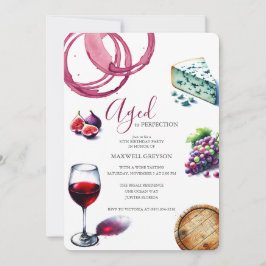 50. Geburtstag Einladungen Trendy Wein Thema