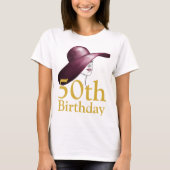 50. Geburtstag Elegant Ehrengast T-Shirt (Vorderseite)