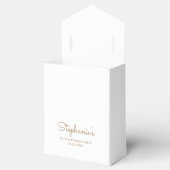 50. Geburtstag Elegant Gold Glitzer Tropfen Script Geschenkschachtel (Geöffnet)