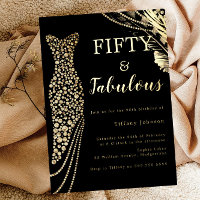 50. Geburtstag: Elegantes Gold Dress