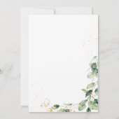 50. Geburtstag Eukalyptus Card Anfrage Einladung (Rückseite)