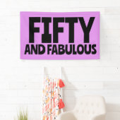 50. GEBURTSTAG FABULOUS PARTY BANNER (Insitu)