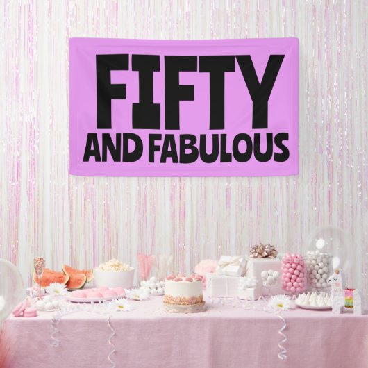 50. GEBURTSTAG FABULOUS PARTY BANNER (Party)