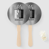 50. Geburtstag Fächer (Vorne und Hinten)