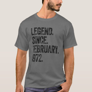 50. Geburtstag Februar Geboren 50 Jahre Legend sei T-Shirt