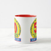 50. Geburtstag feiern 50 Jahre mit Namen Tasse (Zentrum)
