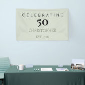 50. Geburtstag feiern Banner (Messeveranstaltung)