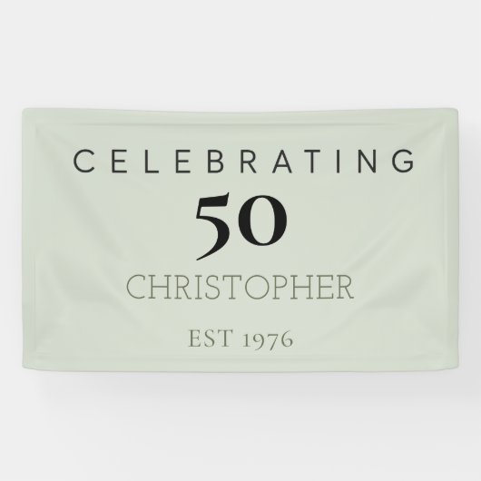 50. Geburtstag feiern Banner (Horizontal)