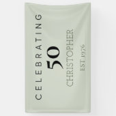 50. Geburtstag feiern Banner (Vertikal)