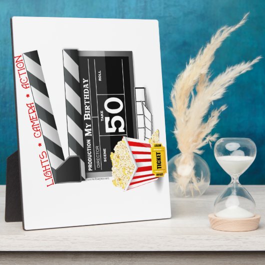 50. Geburtstag Filmthema Fotoplatte (Seite)