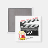 50. Geburtstag Filmthema Magnet (Vorderseite/Rückseite)