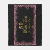 50. Geburtstag Fleecedecke (Vorderseite)