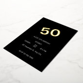 50. Geburtstag Folieneinladung (Gedreht)