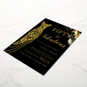 50. Geburtstag Folieneinladung (Gedreht)