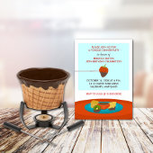 50. Geburtstag Fondue Abendessen Party Einladung