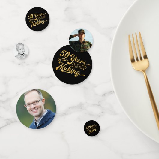 50. Geburtstag Foto | 50 JAHRE IM MAKING Konfetti (Gruppe)